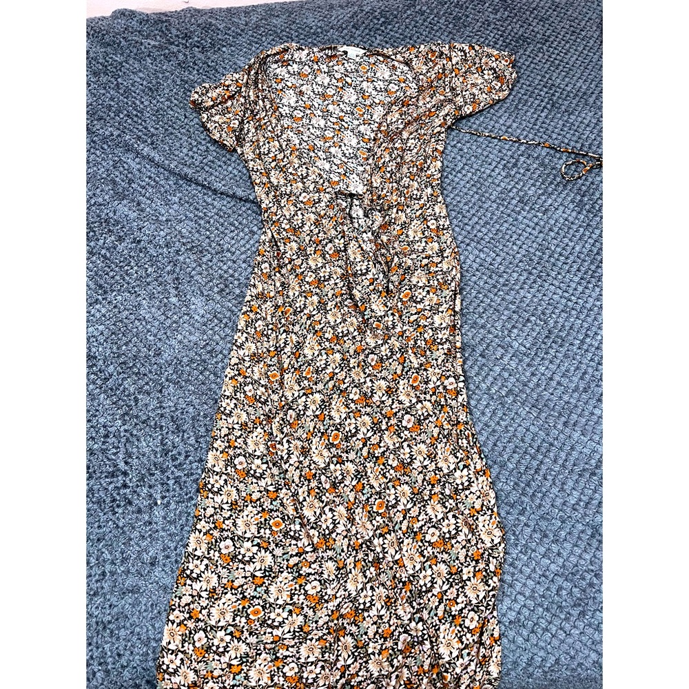 American Eagle Maxi Wrap Floral Dress